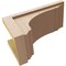 Ekena Millwork 9"W x 18"D x 9"H Wide Warren Rough Cedar Woodgrain TimberThane Corbel, Primed Tan CORUR09X18X09WARRCPR - alternate 6